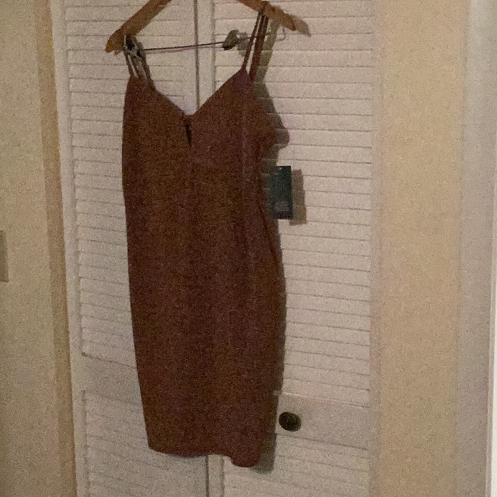 Elegant Brown Women's Dress